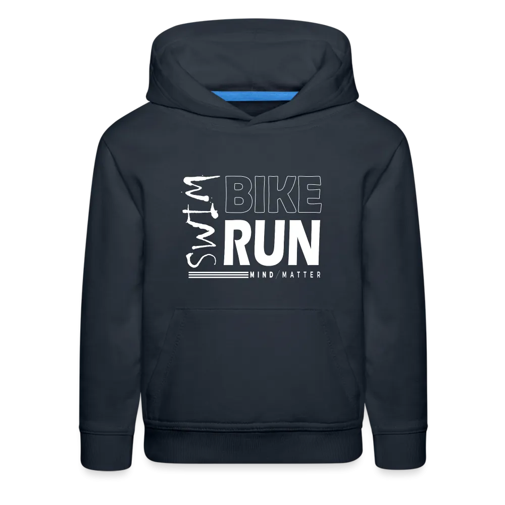 Swim-Bike-Run- Kids‘ Premium Hoodie