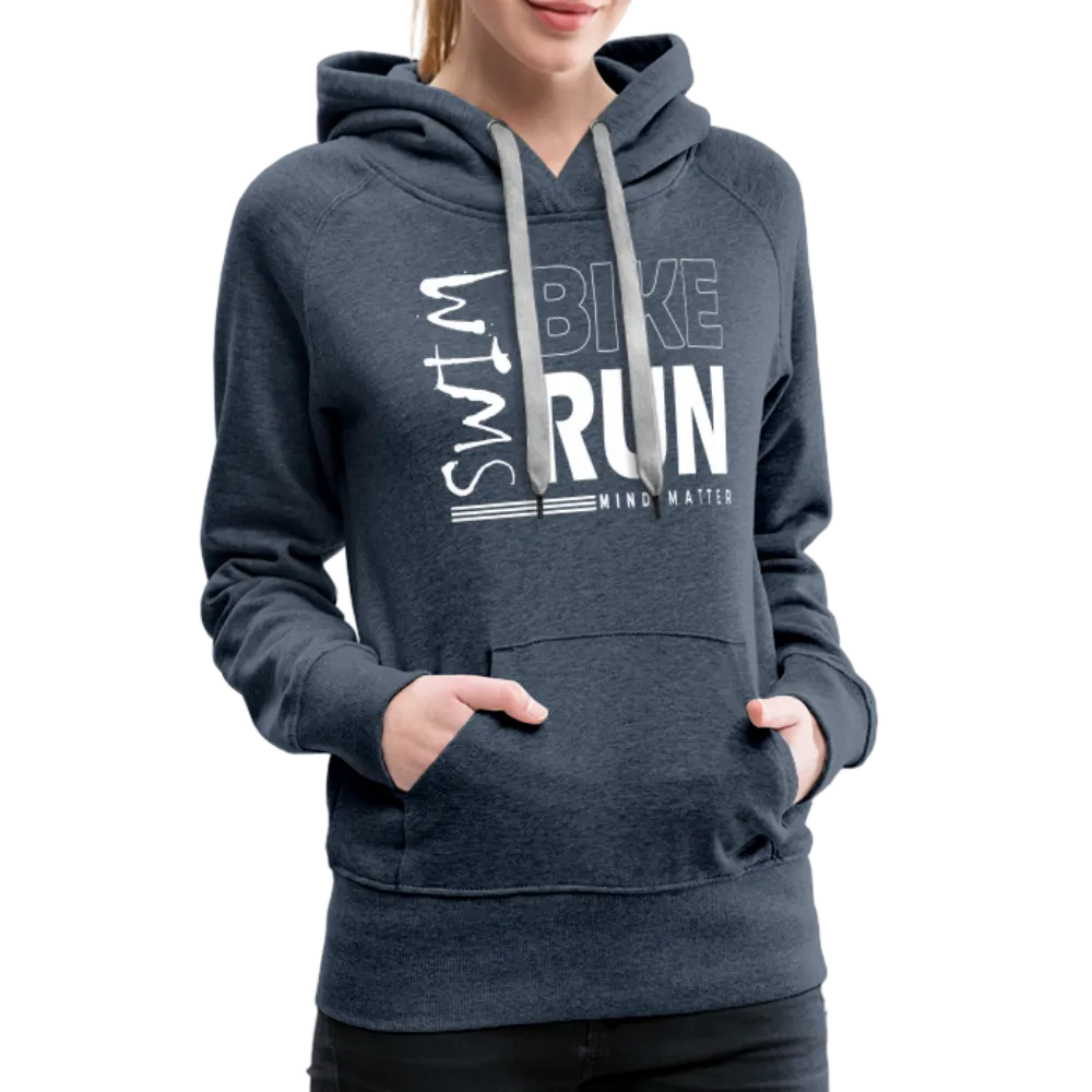 Swim-Bike-Run- Women’s Premium Hoodie