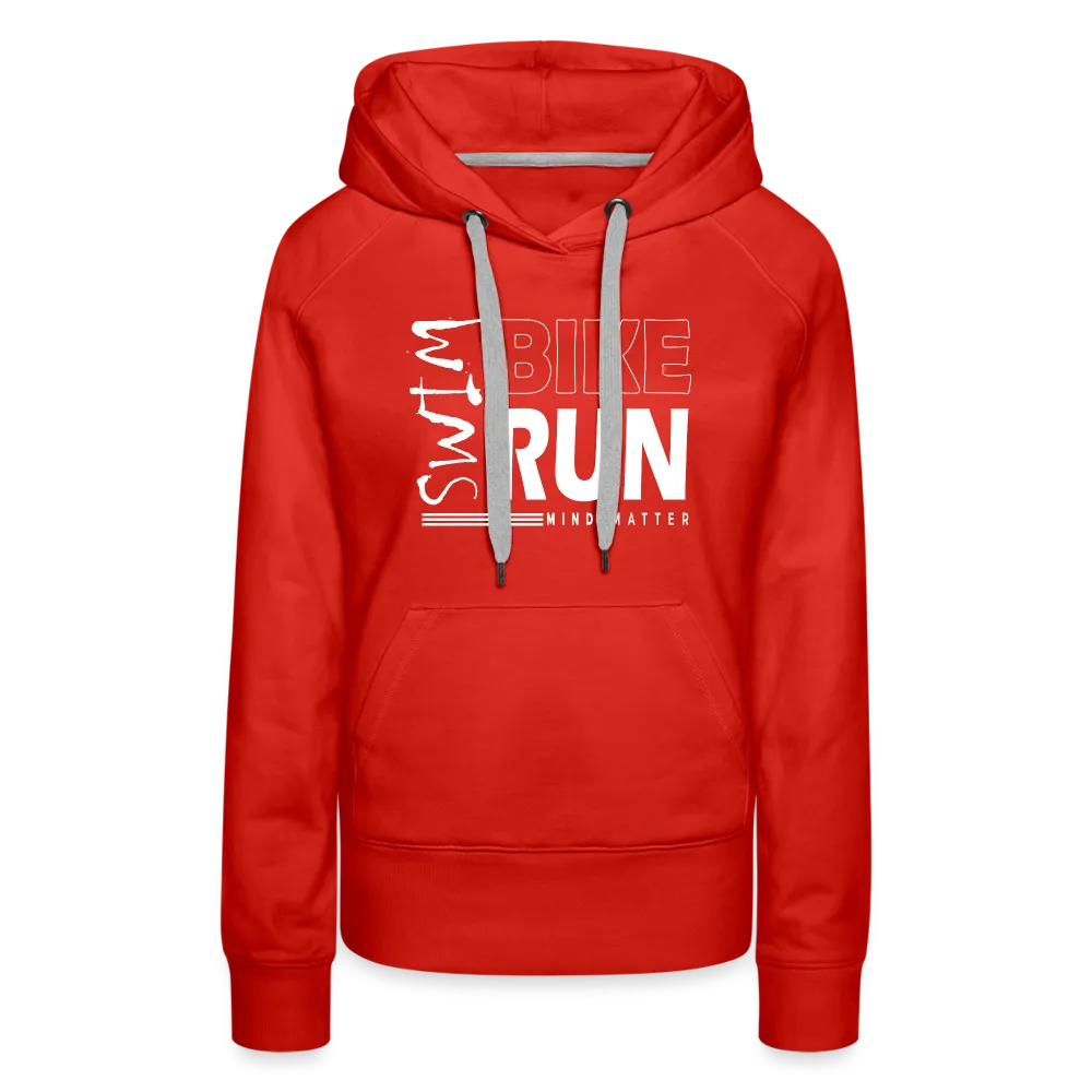 Swim-Bike-Run- Women’s Premium Hoodie