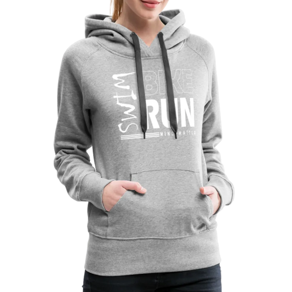 Swim-Bike-Run- Women’s Premium Hoodie