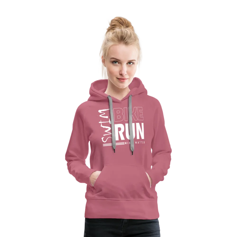 Swim-Bike-Run- Women’s Premium Hoodie