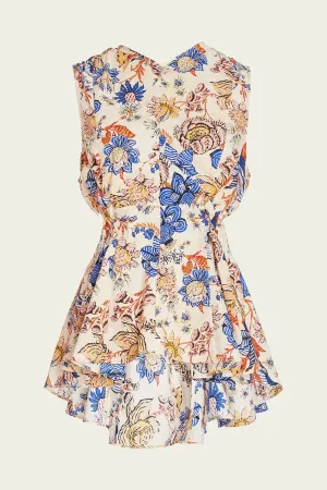 Sydney Printed Top in Magnolia