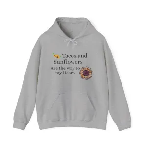 Tacos and Sunflowers, Heavy Blend™ Hooded Sweatshirt