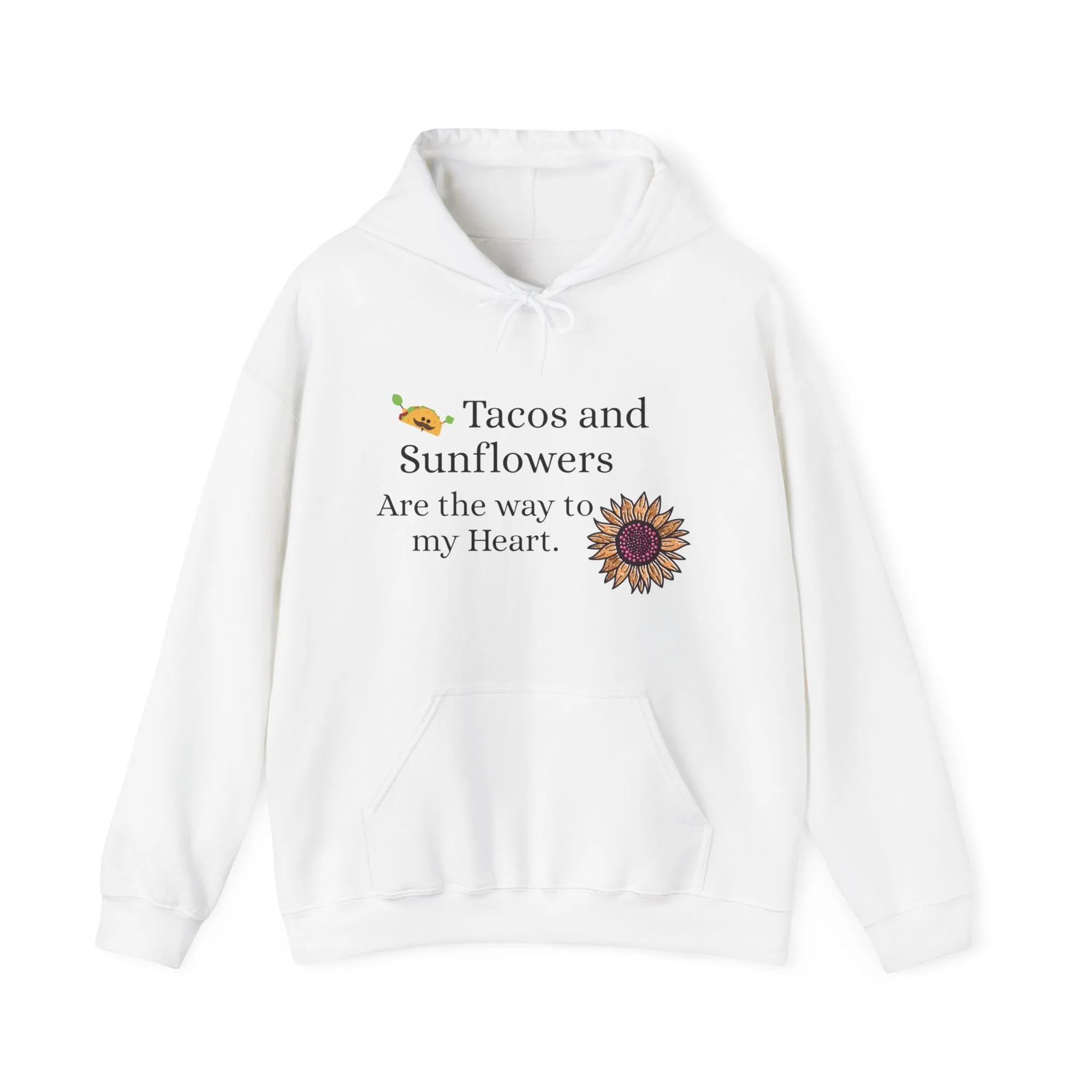 Tacos and Sunflowers, Heavy Blend™ Hooded Sweatshirt