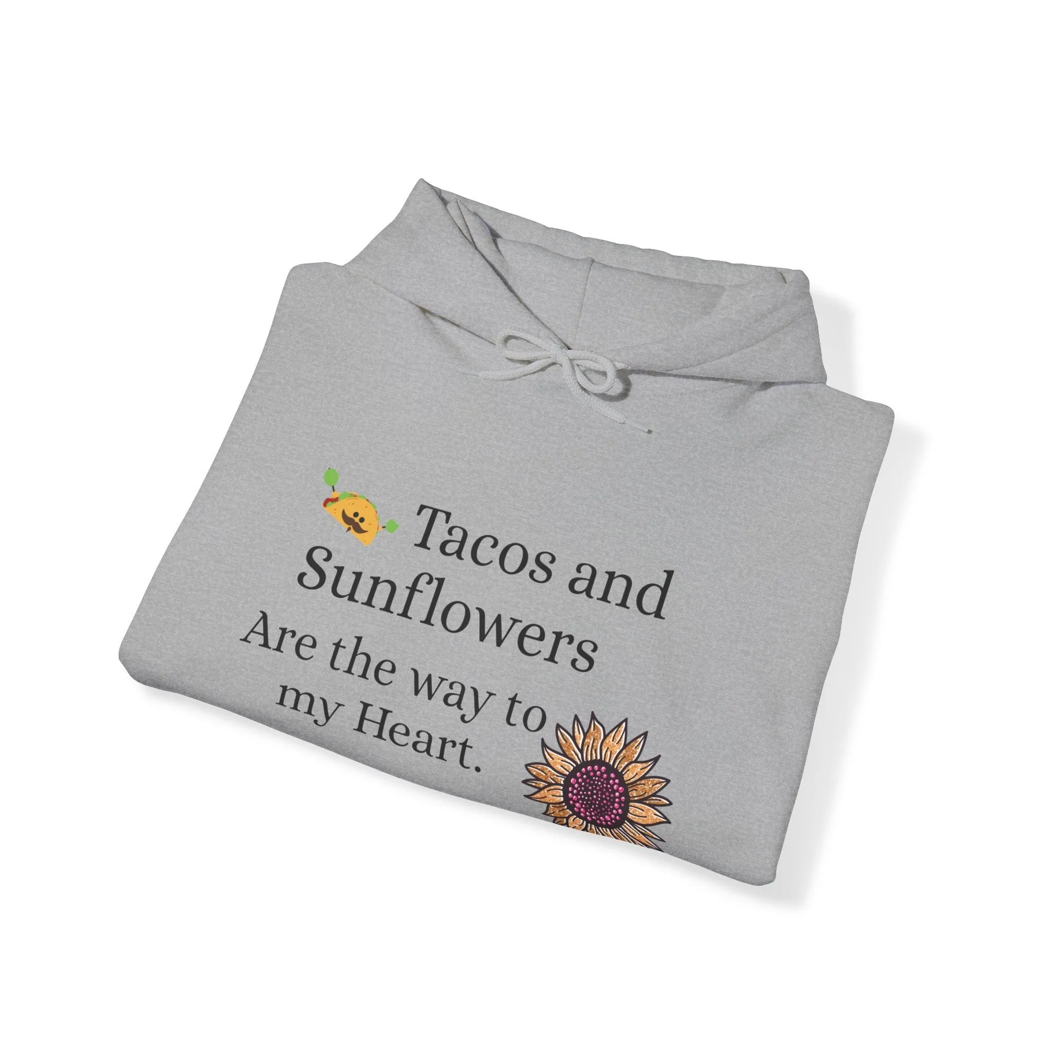Tacos and Sunflowers, Heavy Blend™ Hooded Sweatshirt