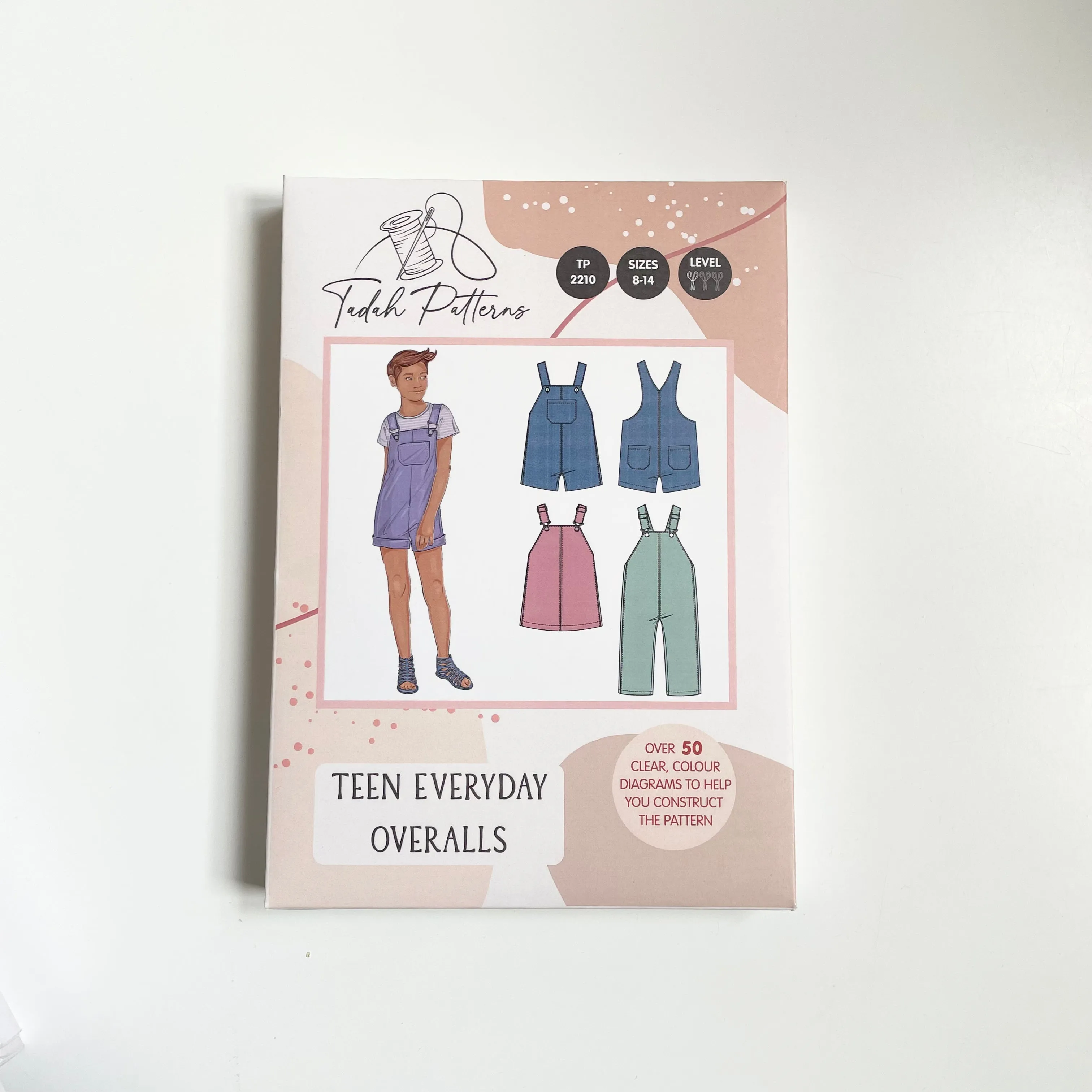 Tadah Patterns : Teen Everyday Overalls
