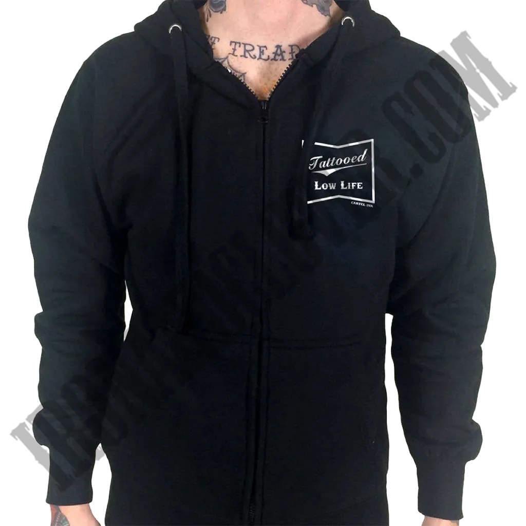 Tattooed Low Life Zip-UP Hoodie