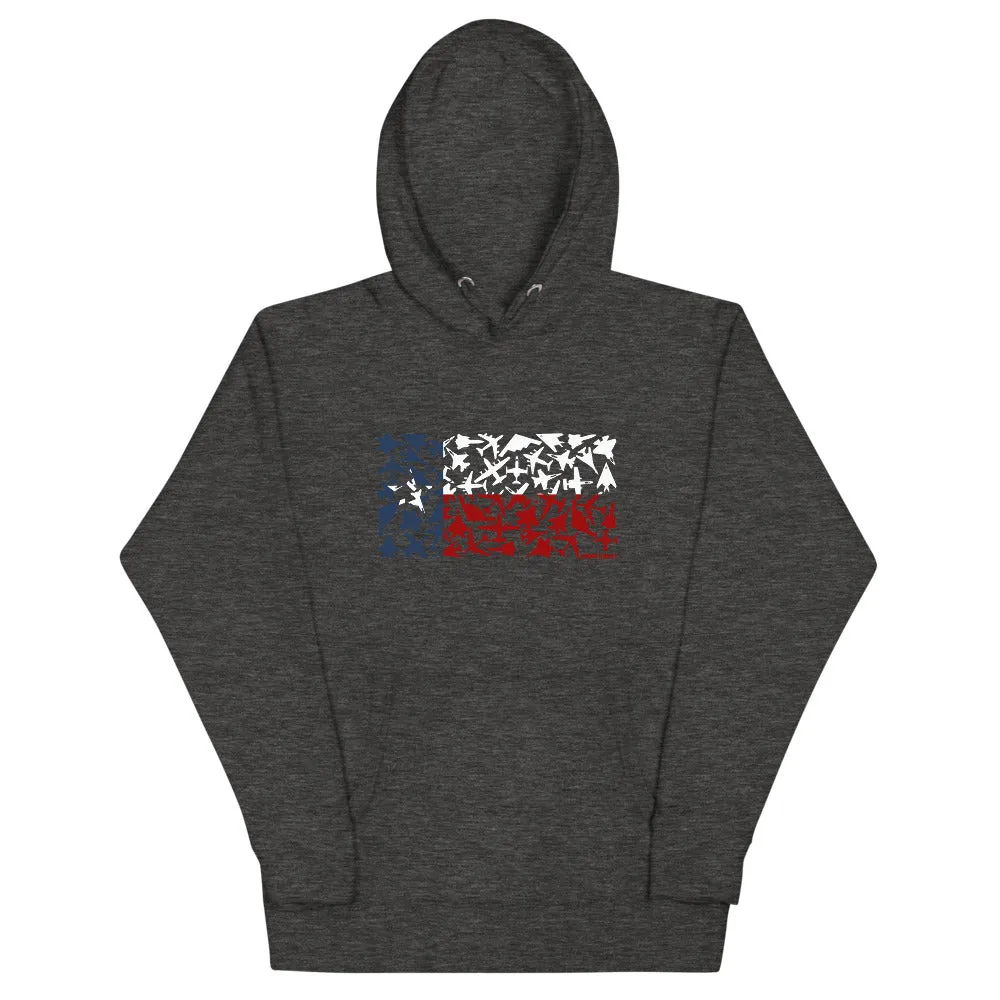 Texas Plane Flag Hoodie