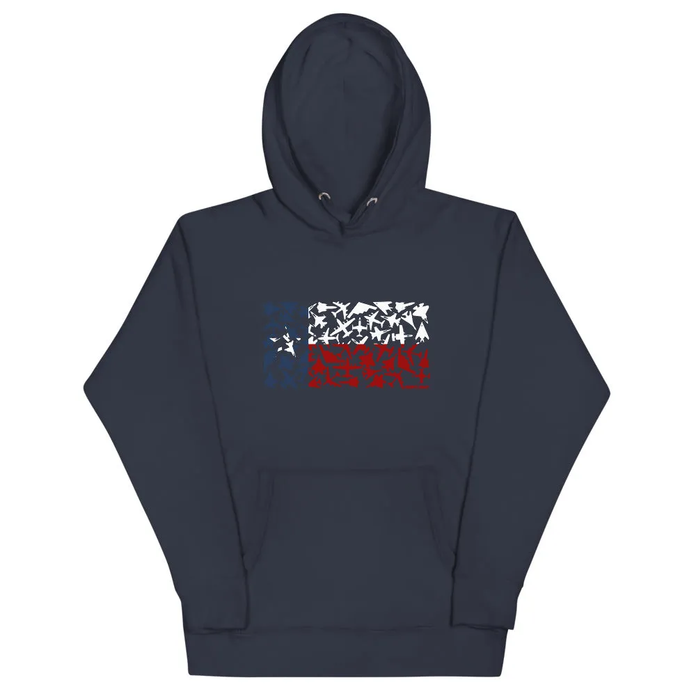 Texas Plane Flag Hoodie