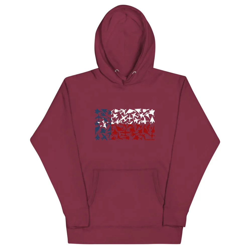 Texas Plane Flag Hoodie