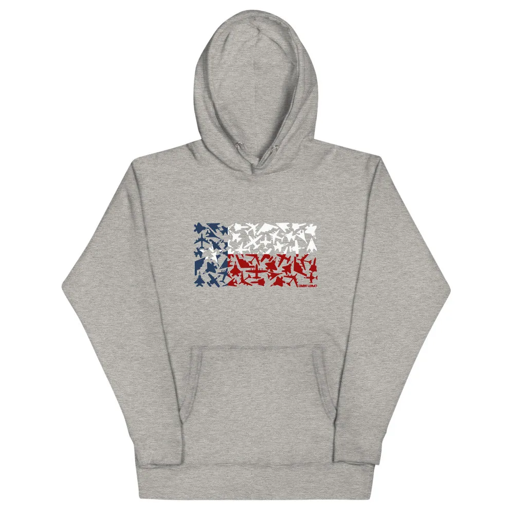 Texas Plane Flag Hoodie