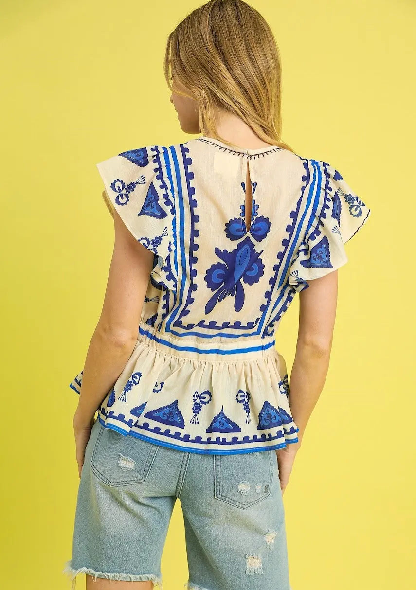 The Annie Top - Blue Mix