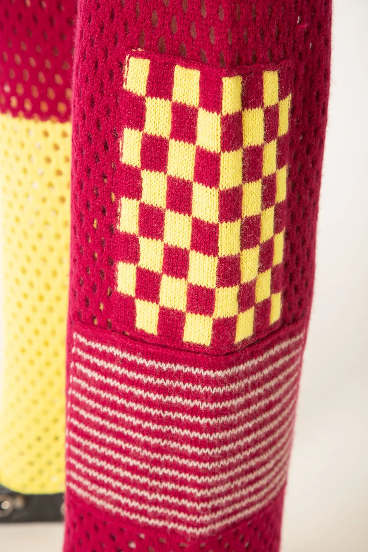 THE ELDER STATESMAN | LOOSE NET PATCHWORK PANTS
