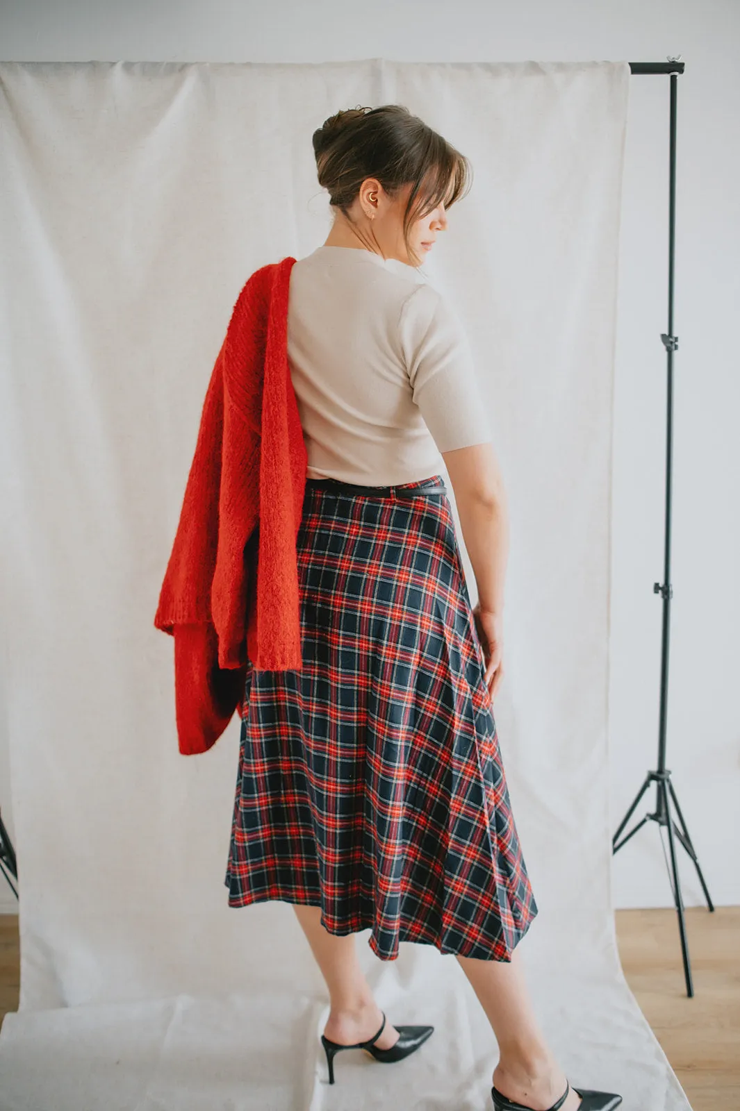 The Marlowe Cardigan - Taylor's Red - PLUS