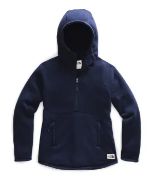 THE NORTH FACE Women's Crescent Hooded Pullover, Montague Blue Heather, M