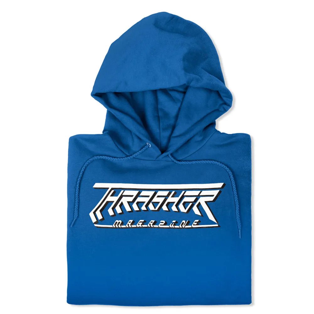 Thrasher - Future Logo Hoodie Royal