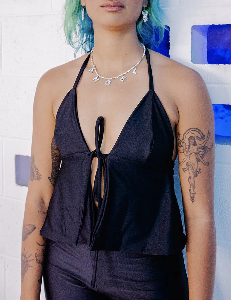 TIANA TOP - JET BLACK