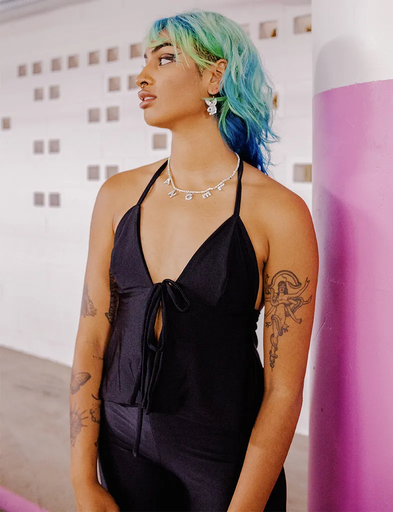 TIANA TOP - JET BLACK