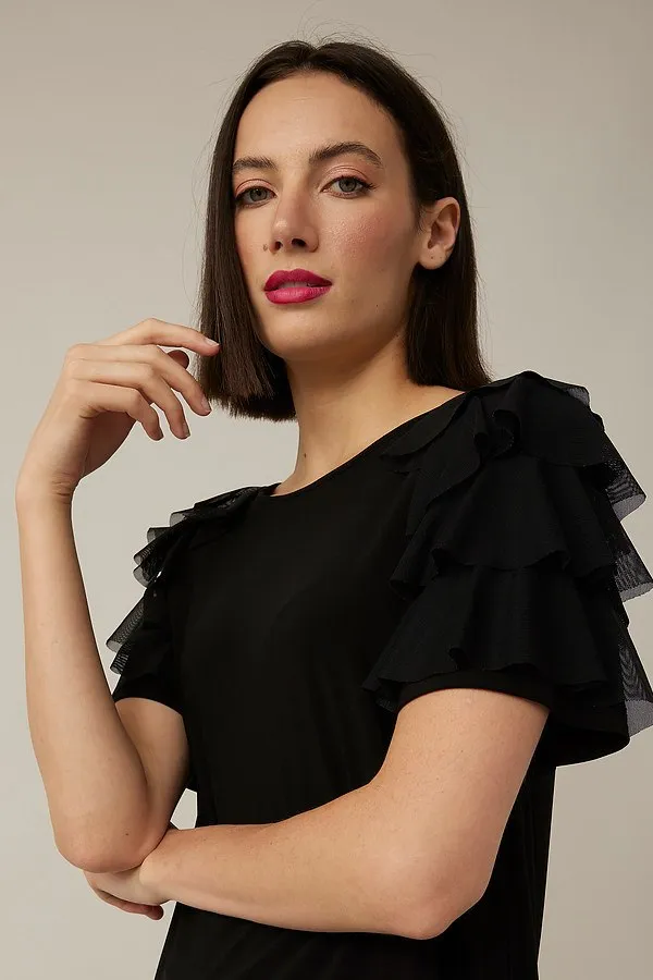 Tiered Ruffle Sleeve Top Style 221048