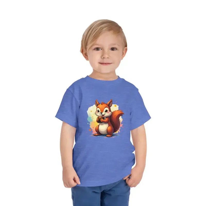 Toddler Squirrel Short Tee for Trendsetting Kids