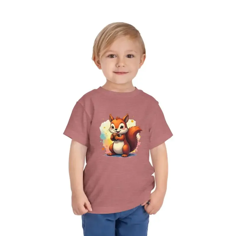 Toddler Squirrel Short Tee for Trendsetting Kids