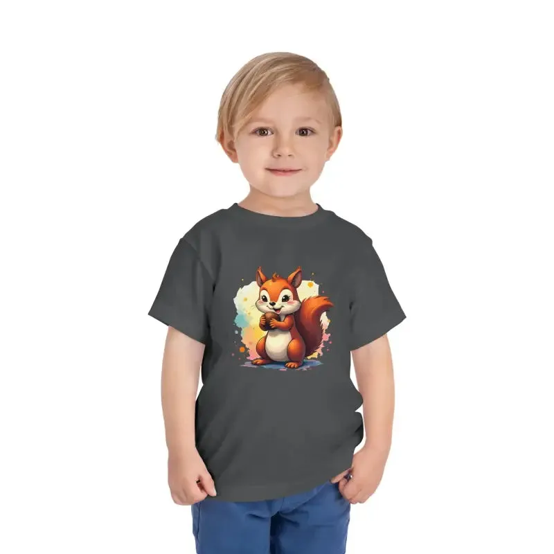Toddler Squirrel Short Tee for Trendsetting Kids