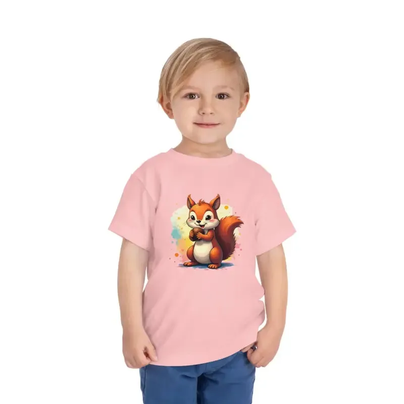 Toddler Squirrel Short Tee for Trendsetting Kids