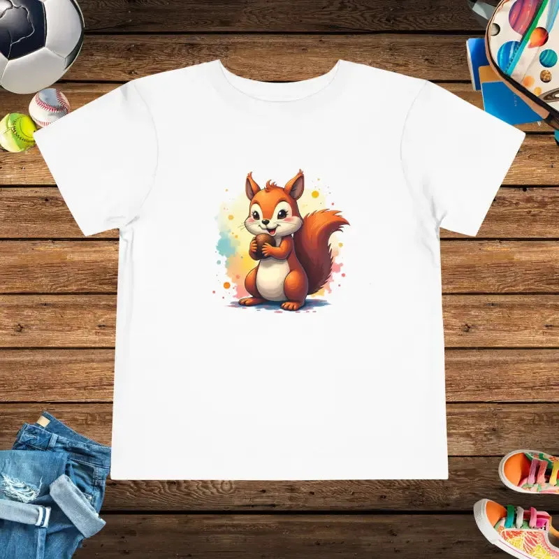 Toddler Squirrel Short Tee for Trendsetting Kids