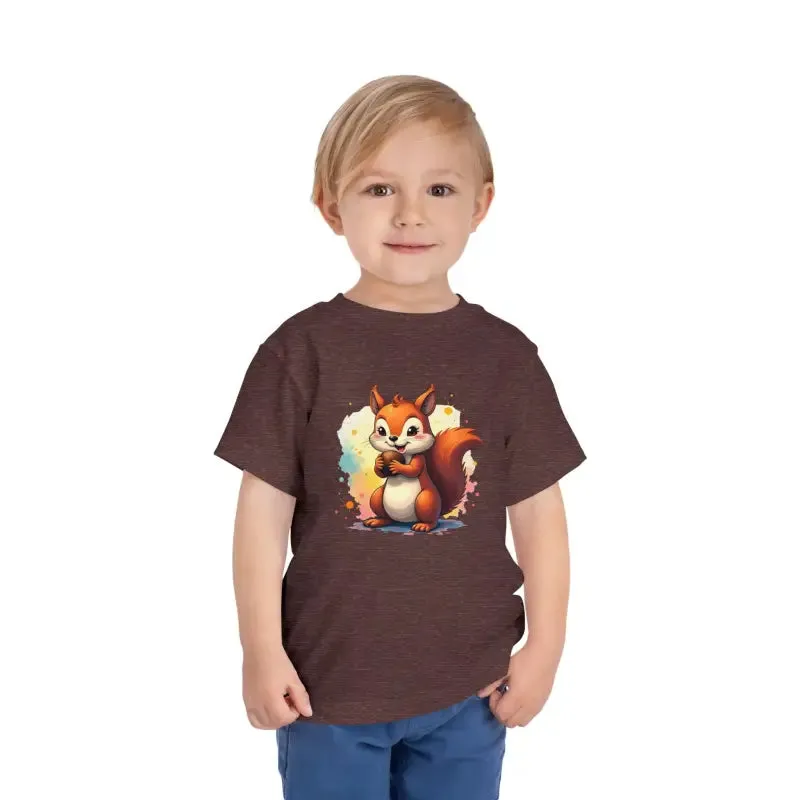 Toddler Squirrel Short Tee for Trendsetting Kids