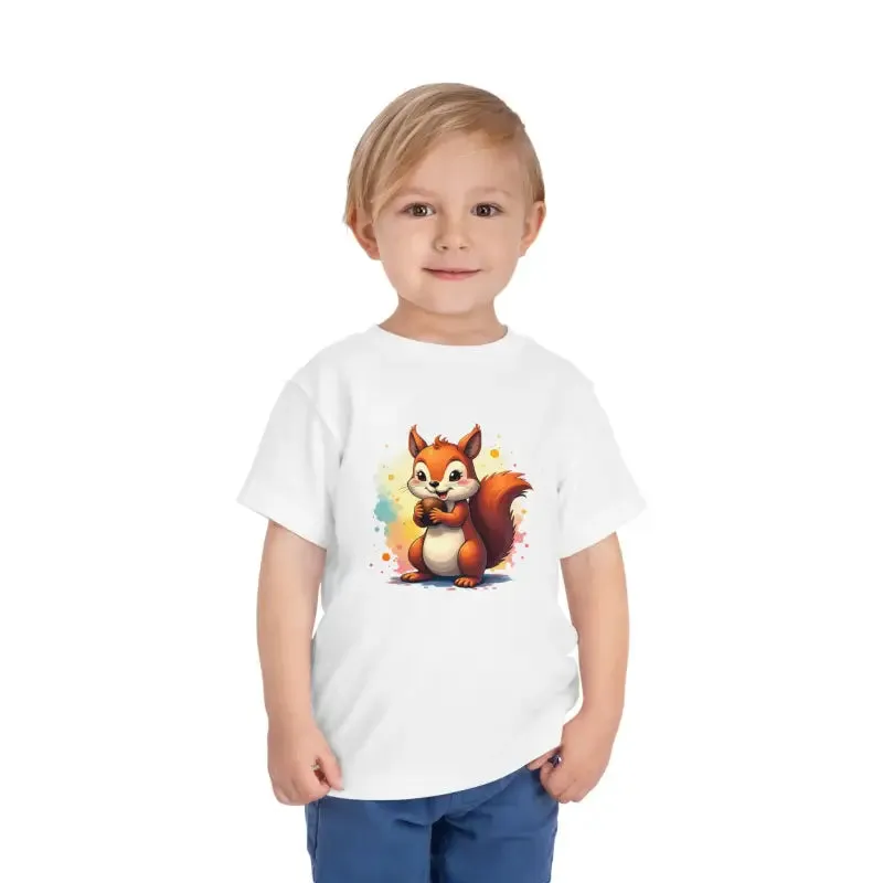 Toddler Squirrel Short Tee for Trendsetting Kids