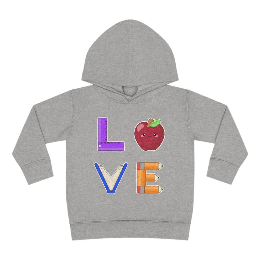 Toddler's L.O.V.E. Pullover Fleece Hoodie