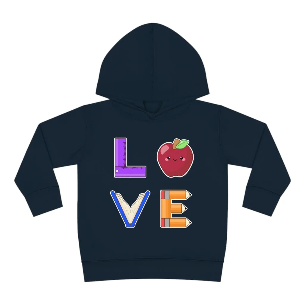 Toddler's L.O.V.E. Pullover Fleece Hoodie