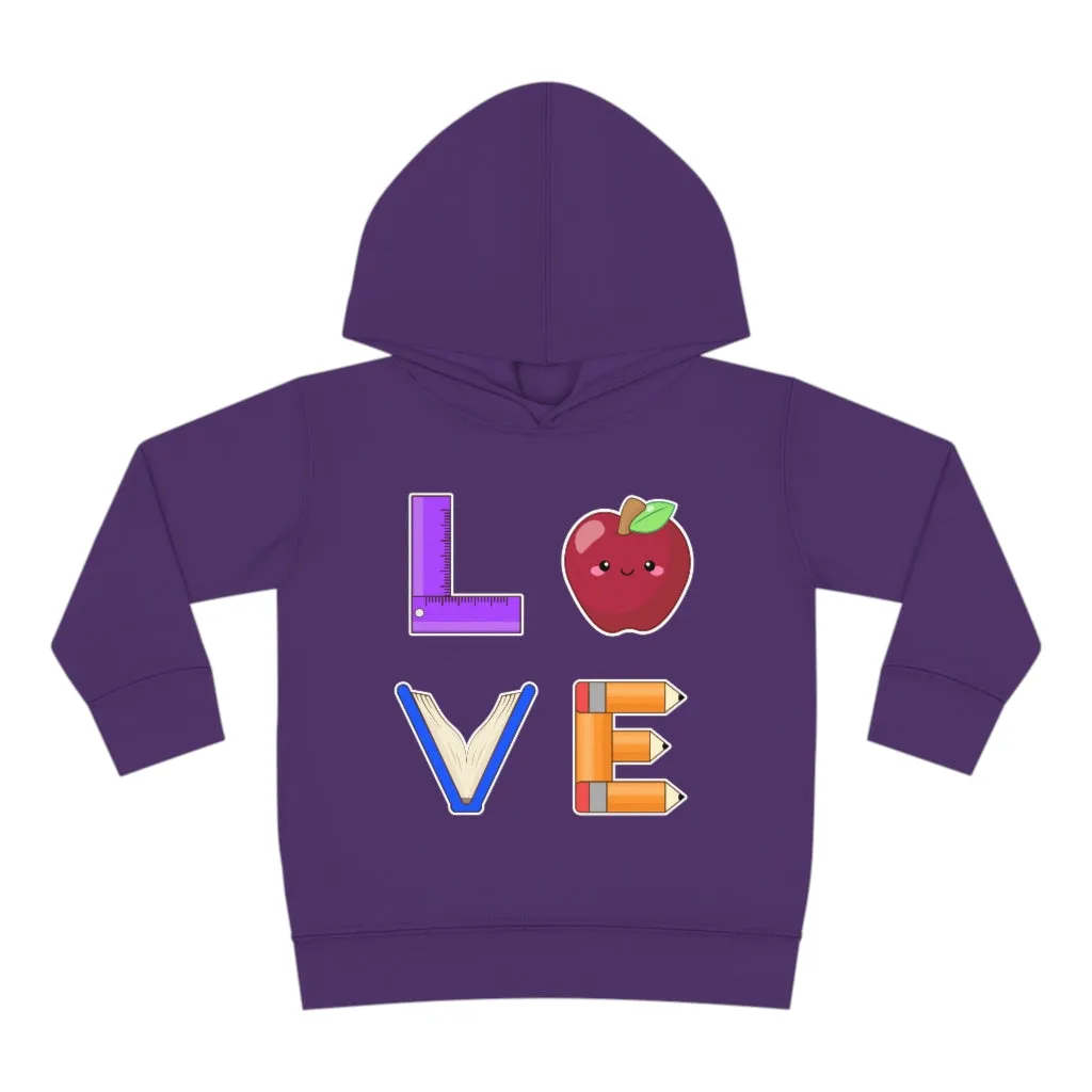 Toddler's L.O.V.E. Pullover Fleece Hoodie