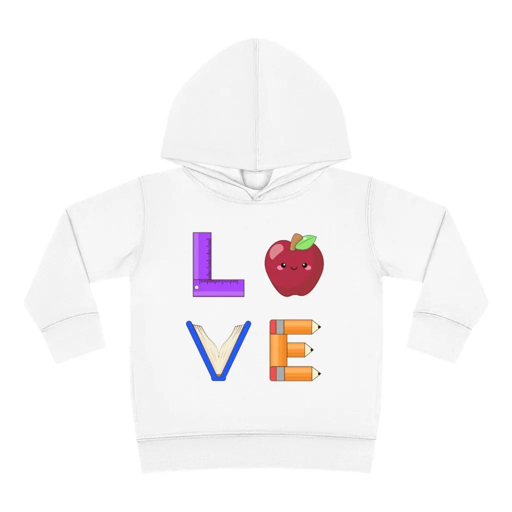 Toddler's L.O.V.E. Pullover Fleece Hoodie
