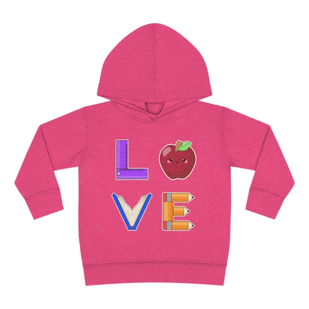 Toddler's L.O.V.E. Pullover Fleece Hoodie
