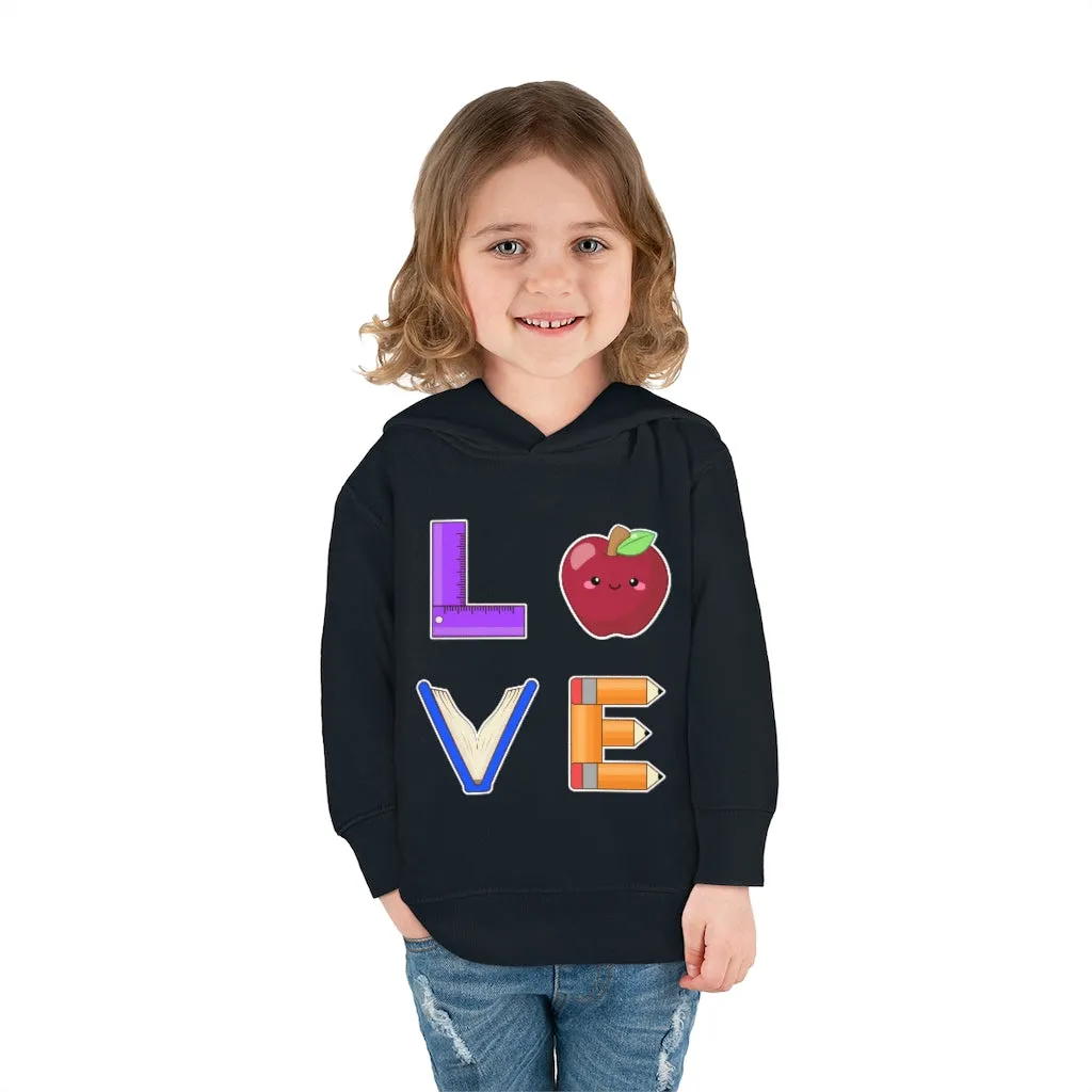 Toddler's L.O.V.E. Pullover Fleece Hoodie