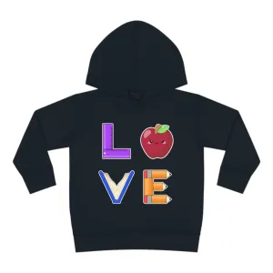 Toddler's L.O.V.E. Pullover Fleece Hoodie