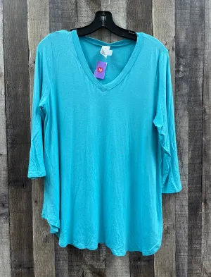 Top Long Sleeve By Honeyme In Blue, Size: L