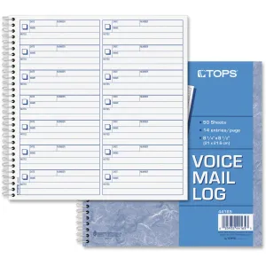 TOPS Voice Message Log Book