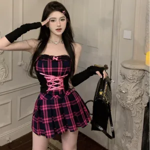 tube tops  skirt   sleeves suit KF83914