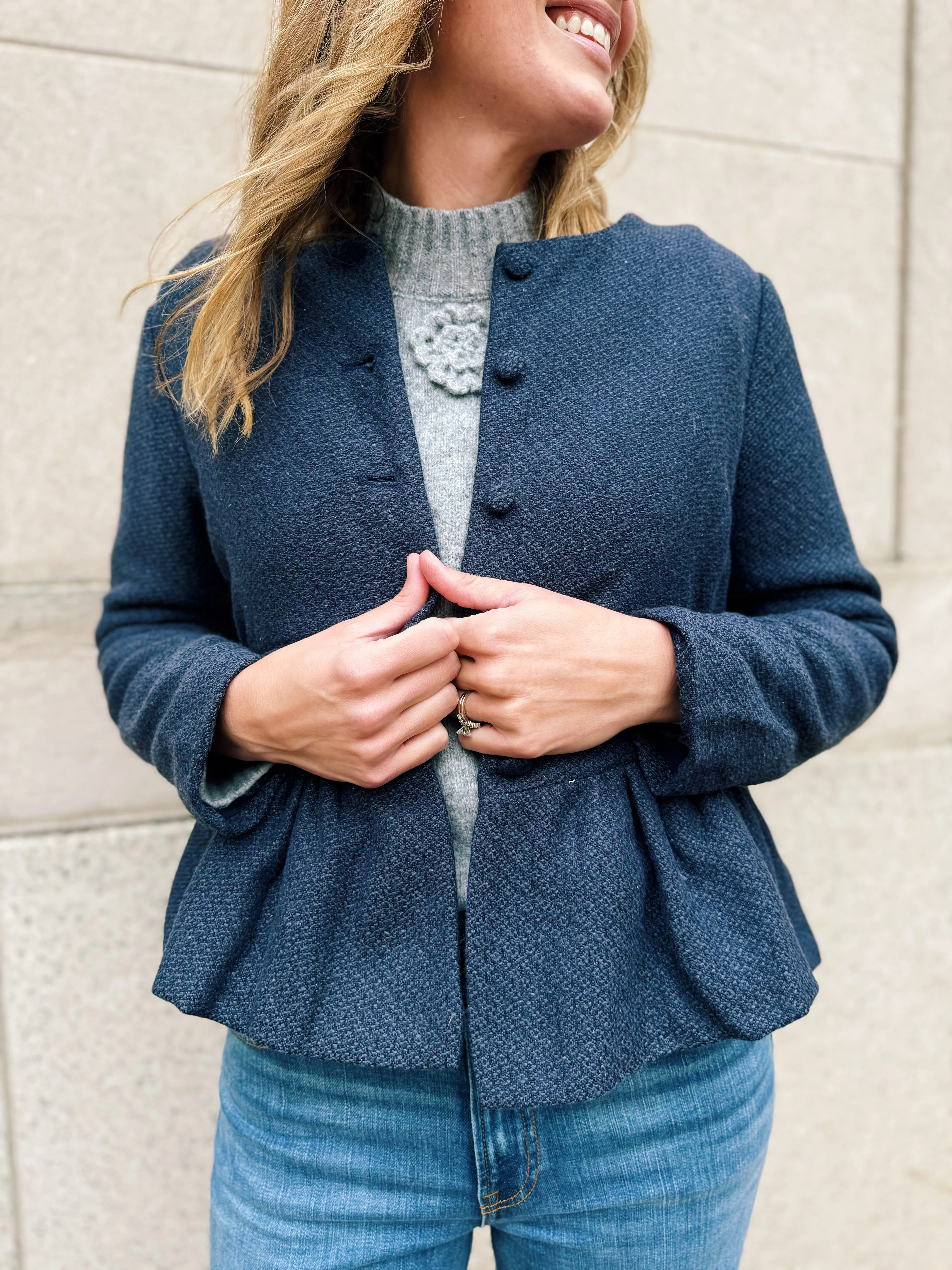 Tweed Peplum Jacket