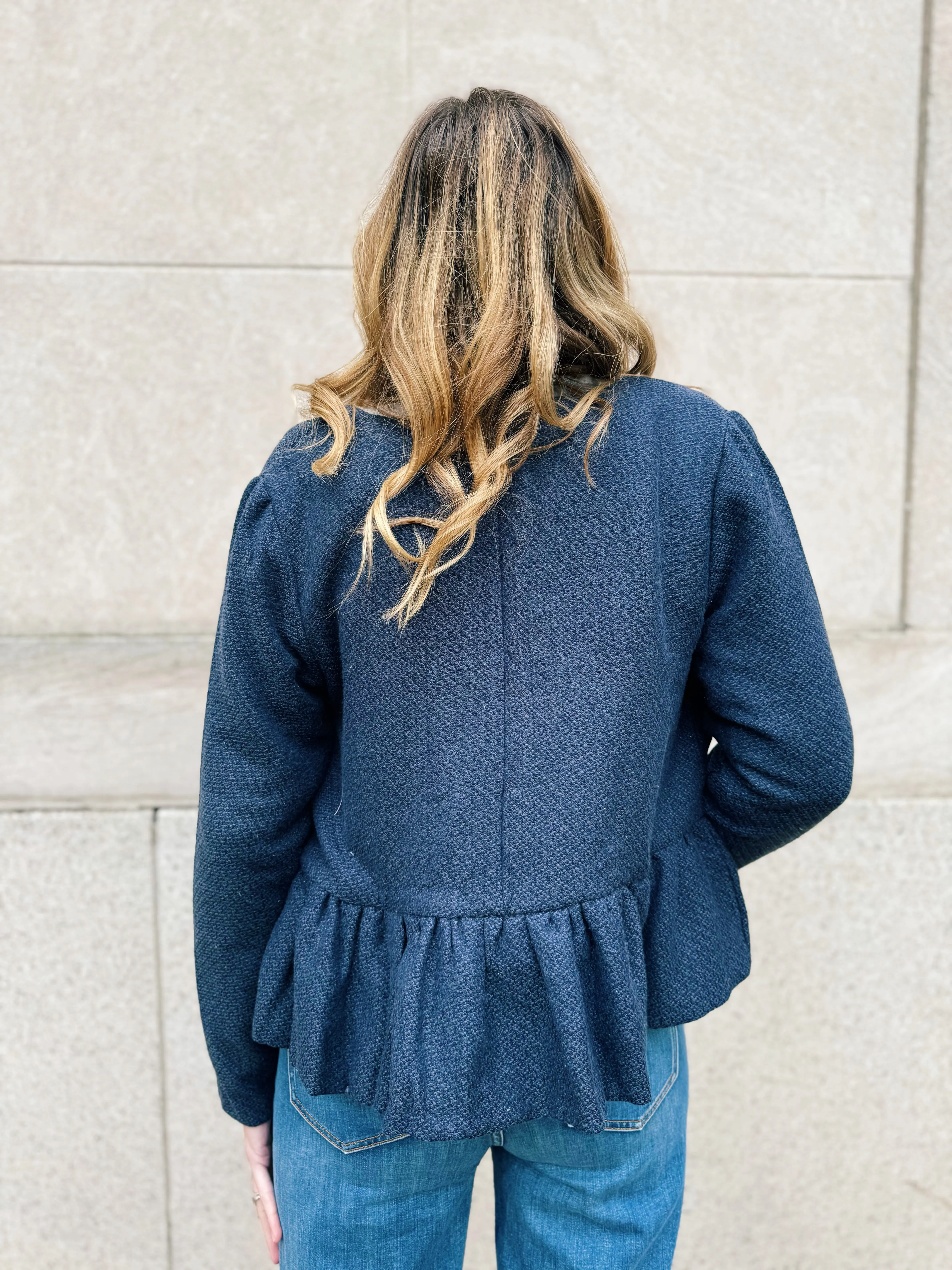 Tweed Peplum Jacket