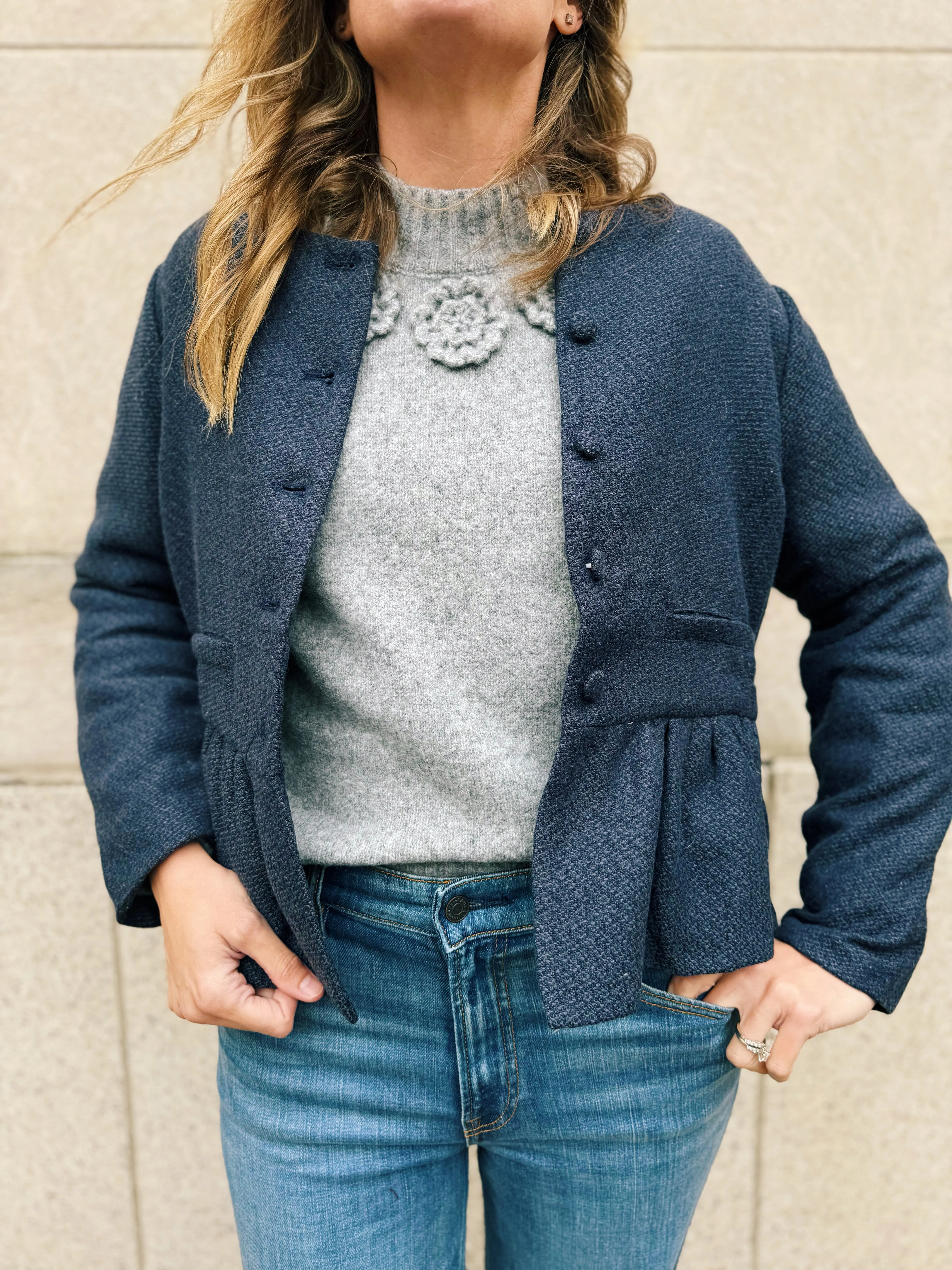 Tweed Peplum Jacket