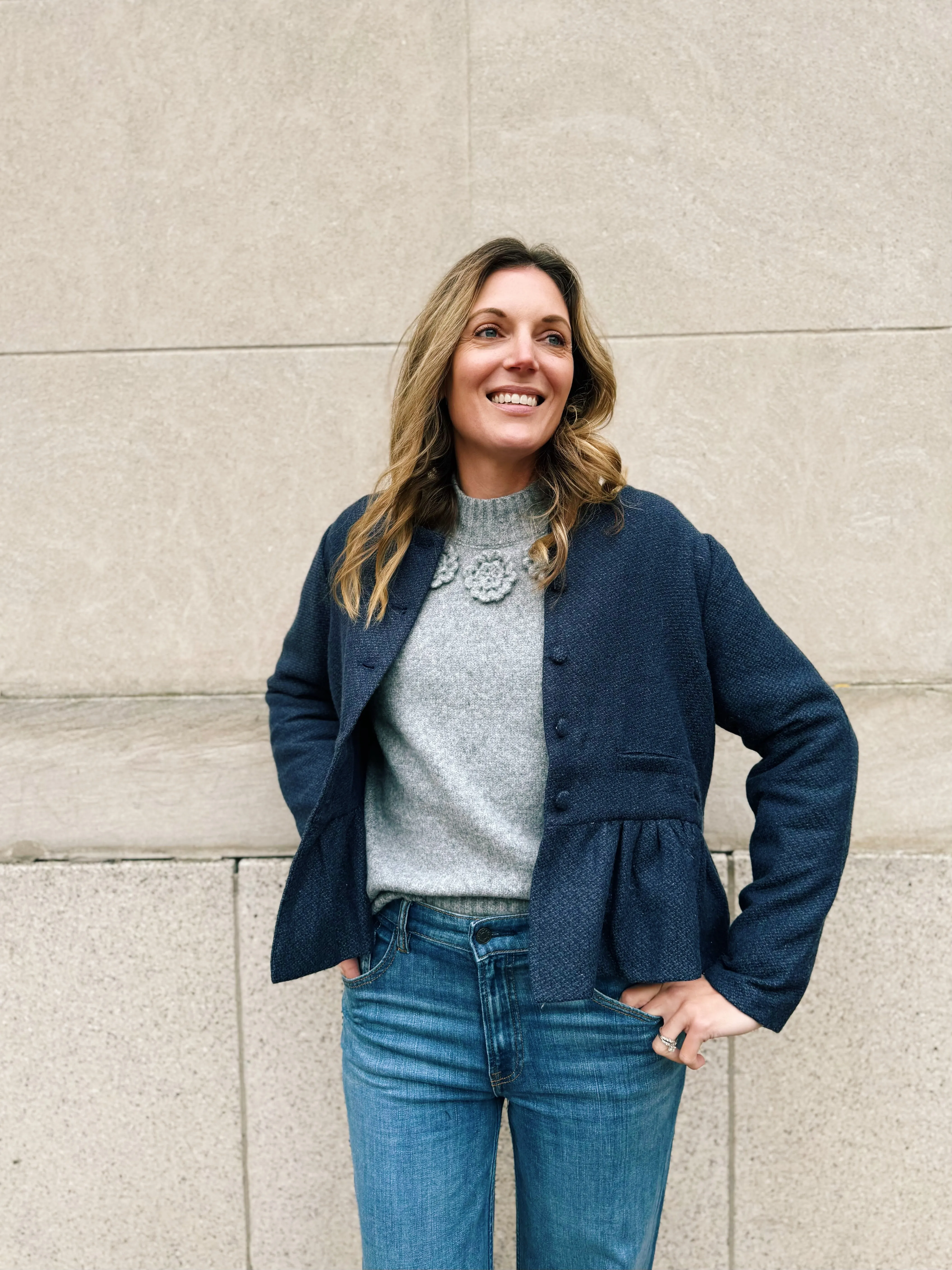 Tweed Peplum Jacket