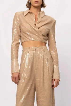 Tylan Crop Top in Sand