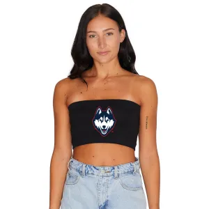 UConn Black Bandeau Top