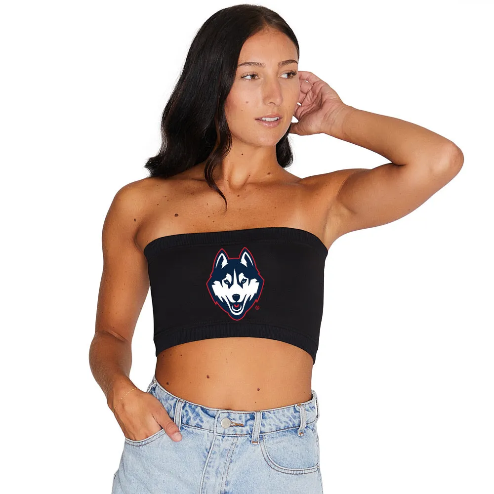 UConn Black Bandeau Top