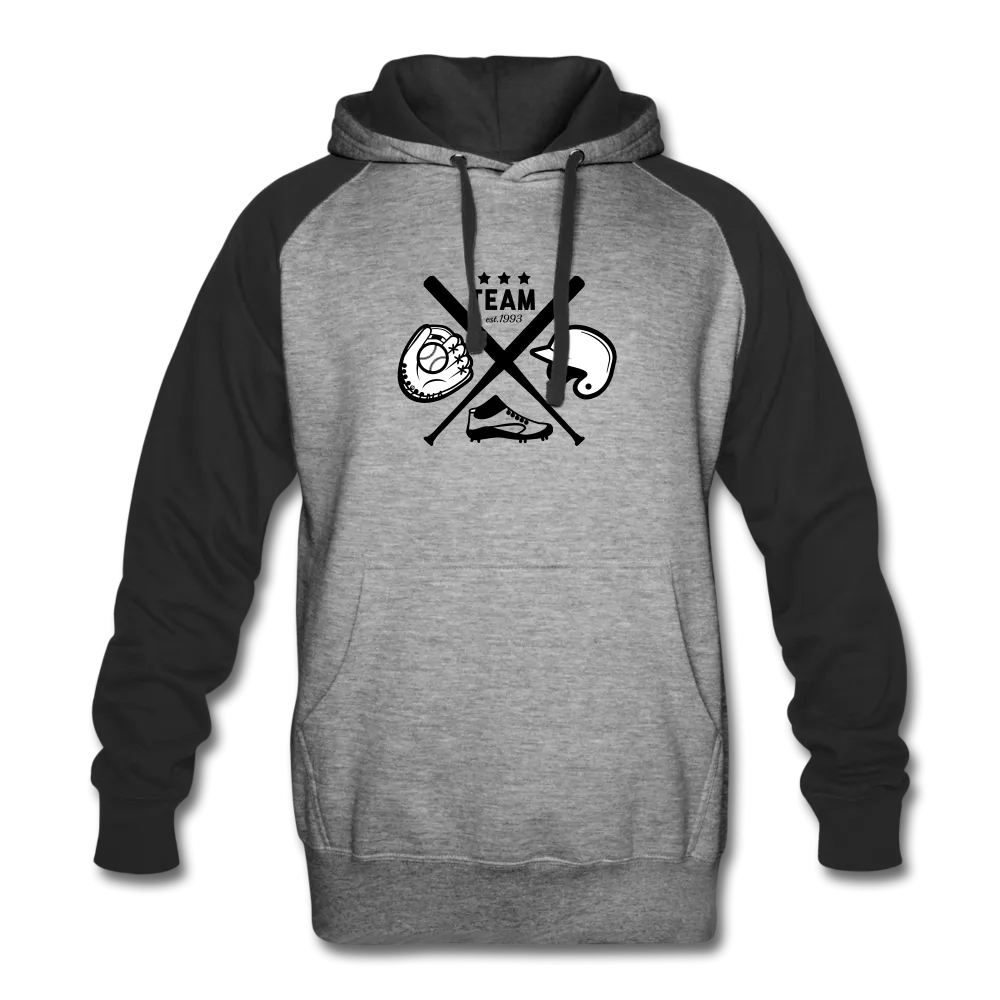 UNISEX BASEBALL DESIGN Colorblock Hoodie