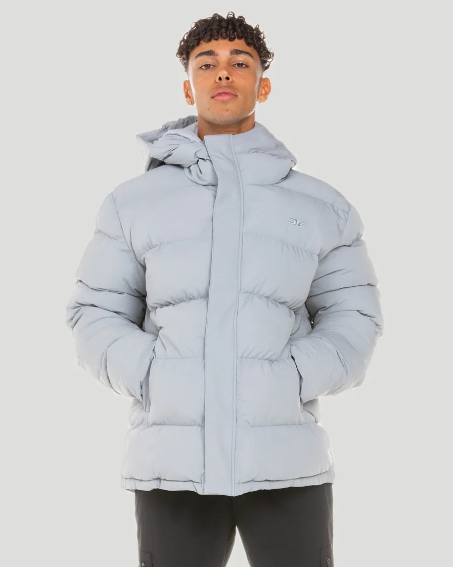 Unisex Puffer Jacket - Steel Grey