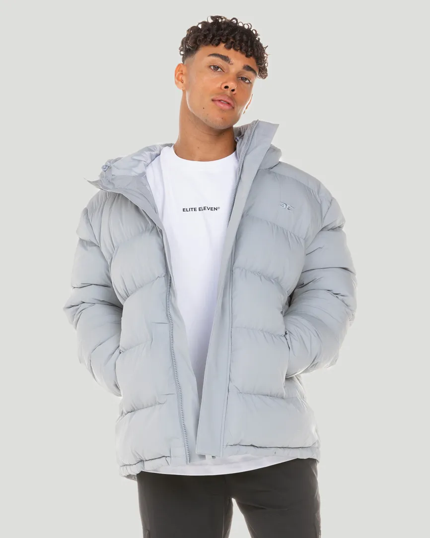 Unisex Puffer Jacket - Steel Grey